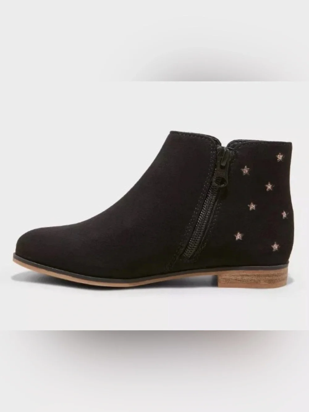 Girls Black Ankle Boots Cat & Jack -size 13